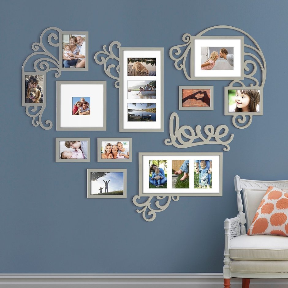 Коллаж из фоторамок