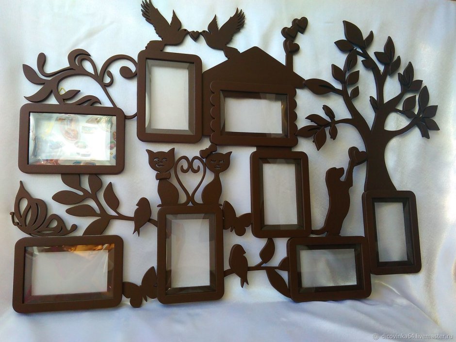 Фоторамки из дерева на стену
