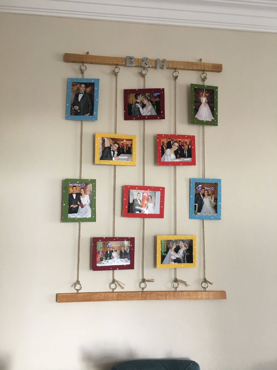 Подвесные фоторамки на стену