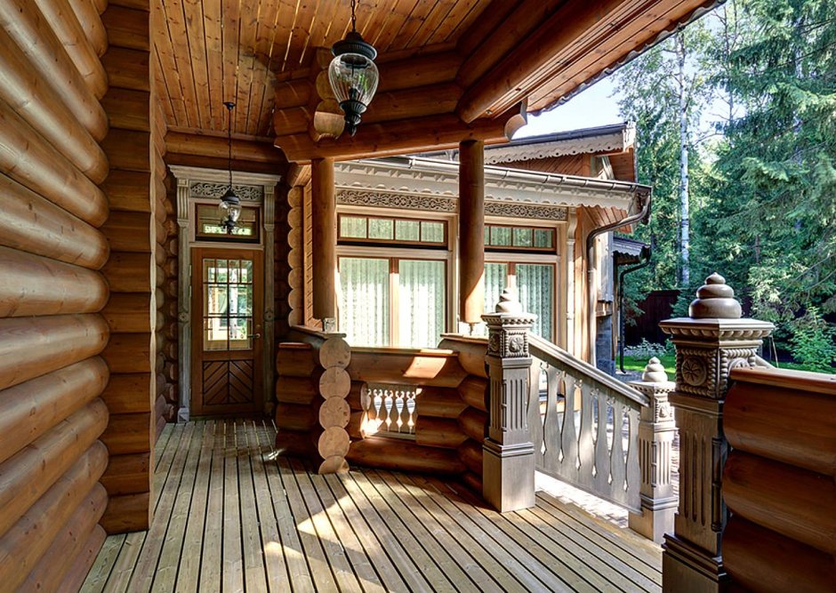 Дома Хонка из оцилиндрованного бревна