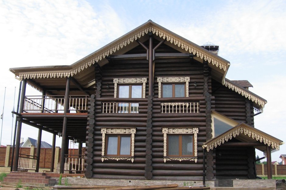 Фасады деревянных домов