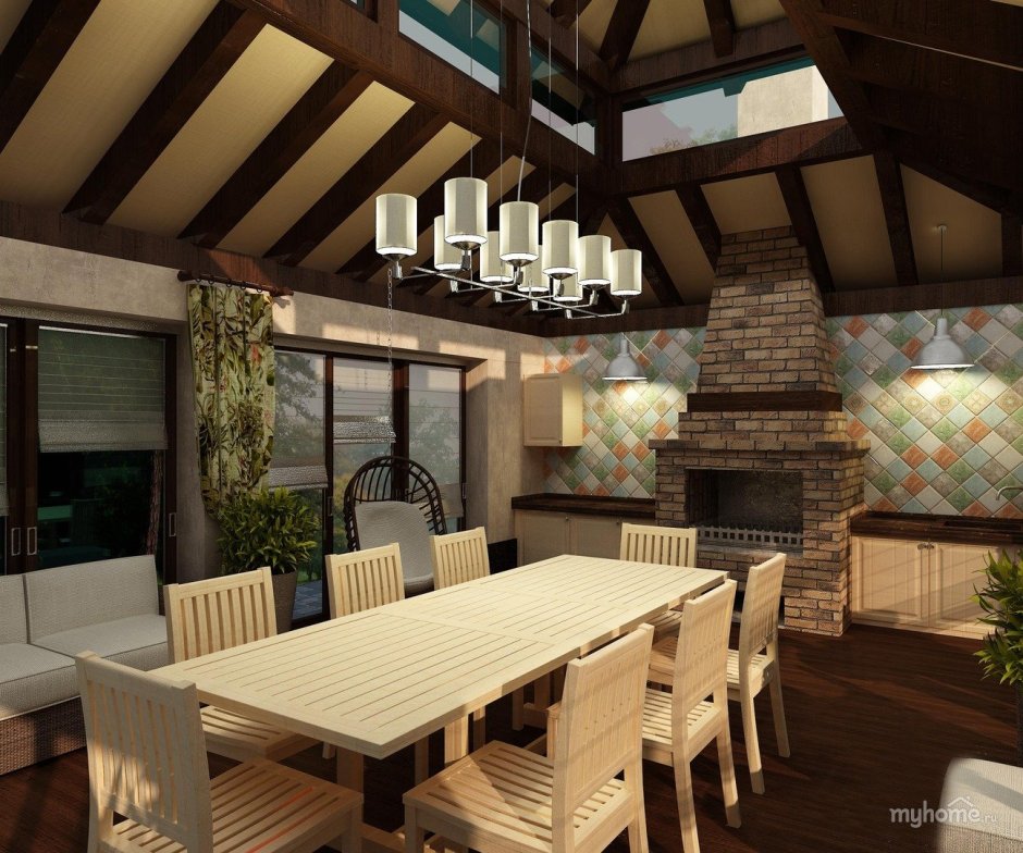 Барбекю на террасе