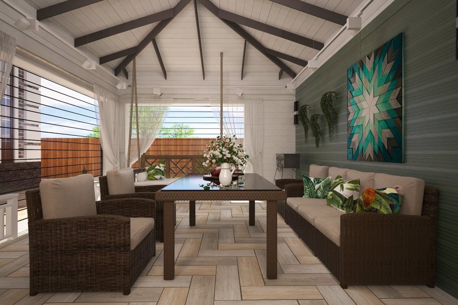 Отделка террасы