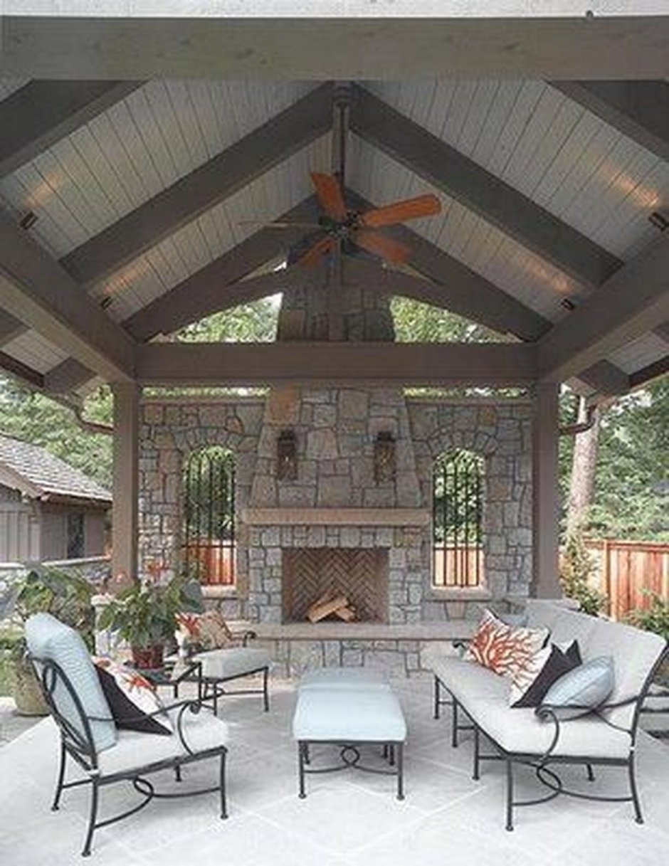 Отделка крыши беседки изнутри