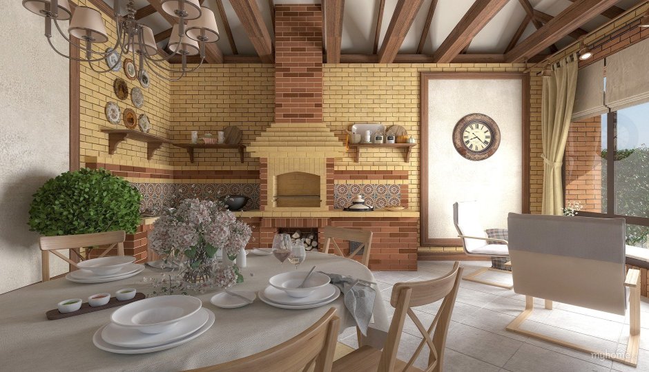 Интерьер беседки