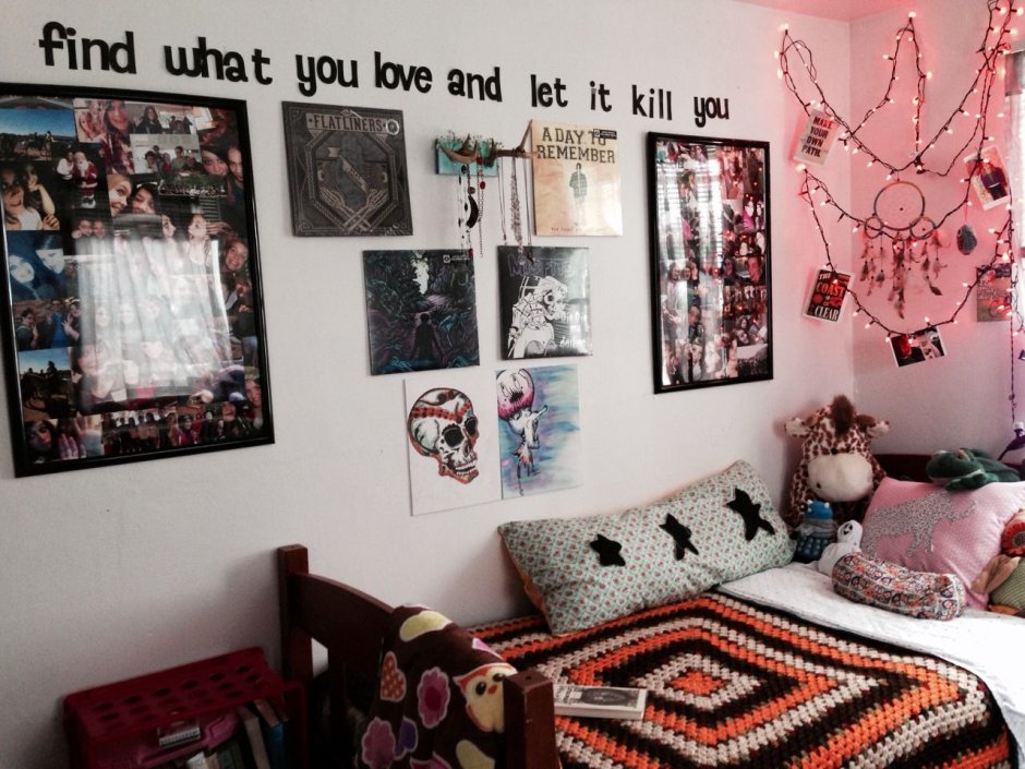 Комната подростка в стиле гранж