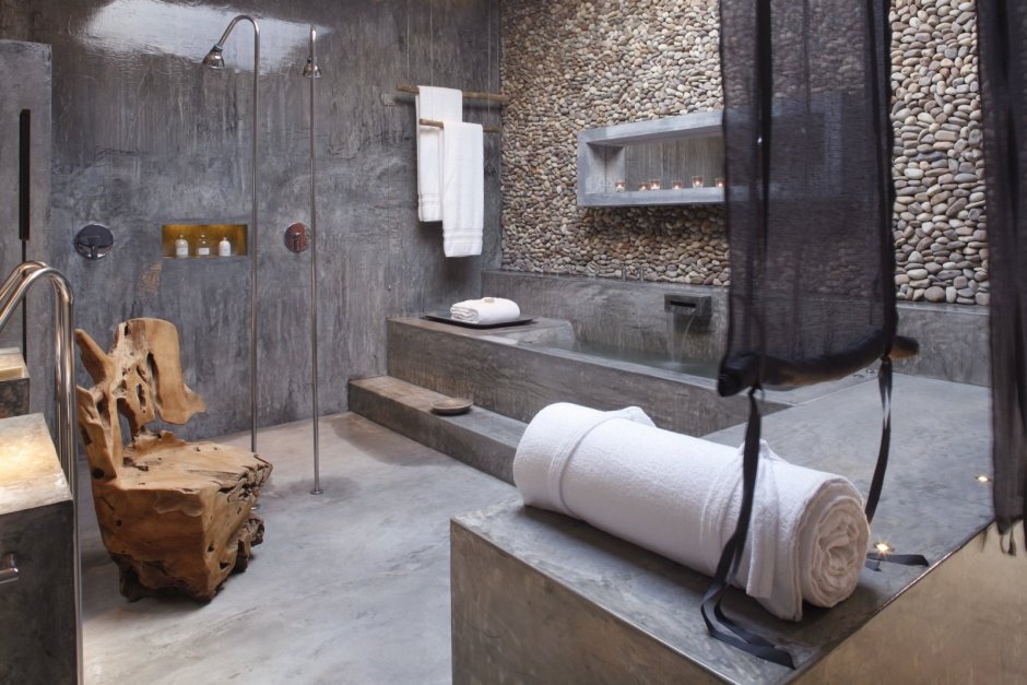 Ванная комната из бетона