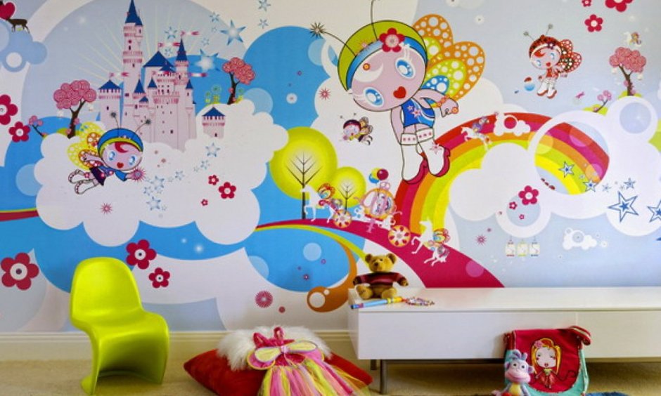 Роспись стен в детской студии