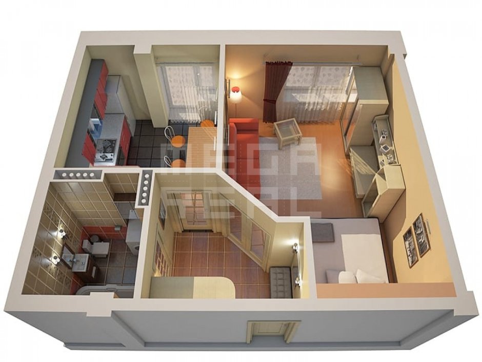 Планировка 3 комнатной квартиры