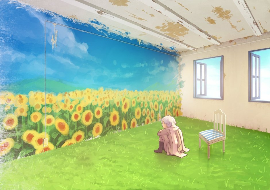Роспись стен аниме