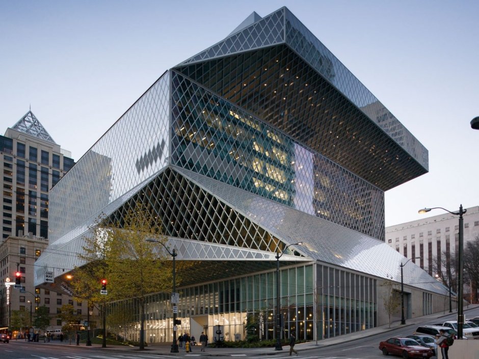 Библиотека в Сиэтле рем Колхас