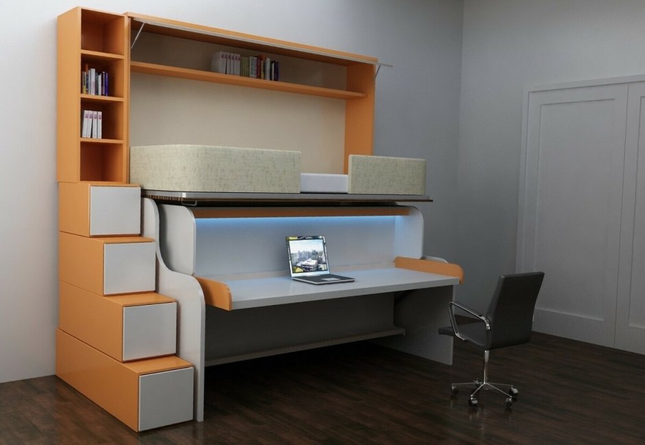 Мебель-трансформер для малогабаритной квартиры стол кровать
