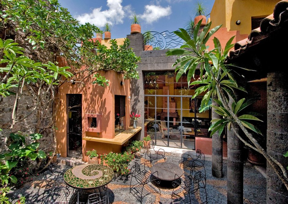 Гасиенда в колониальном стиле Мексика