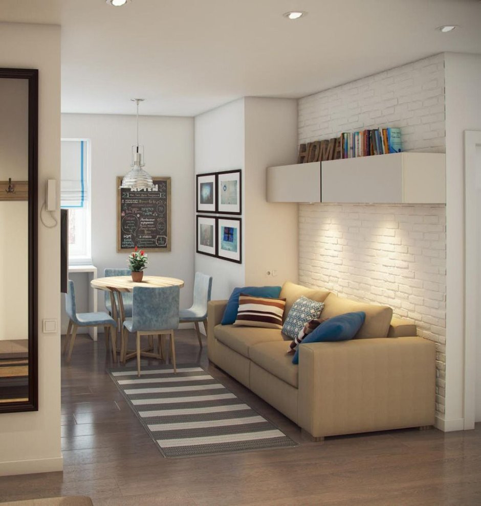 Квартира студия двухуровневая лофт