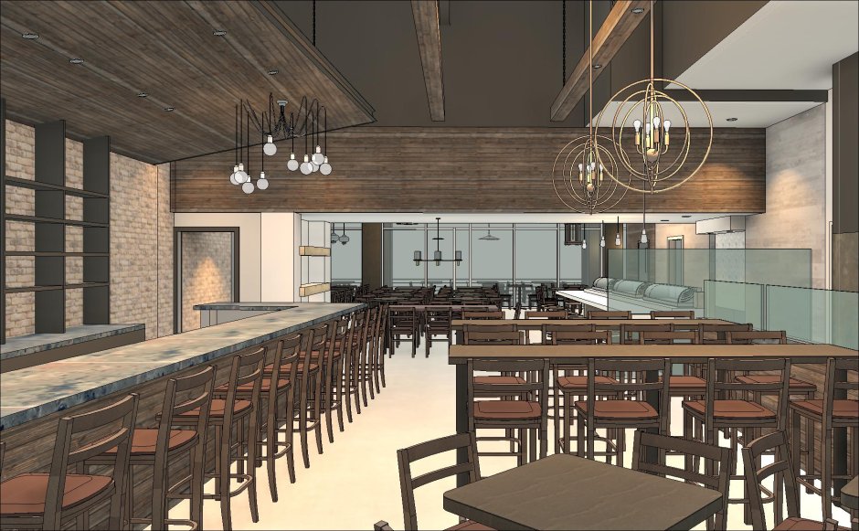 Барная стойка ревит