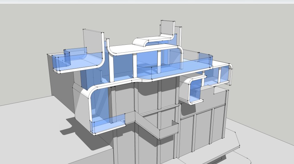 Камин двусторонний модель ревит