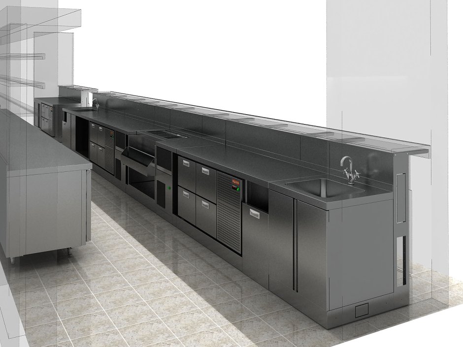 Барная стойка для фаст фуда