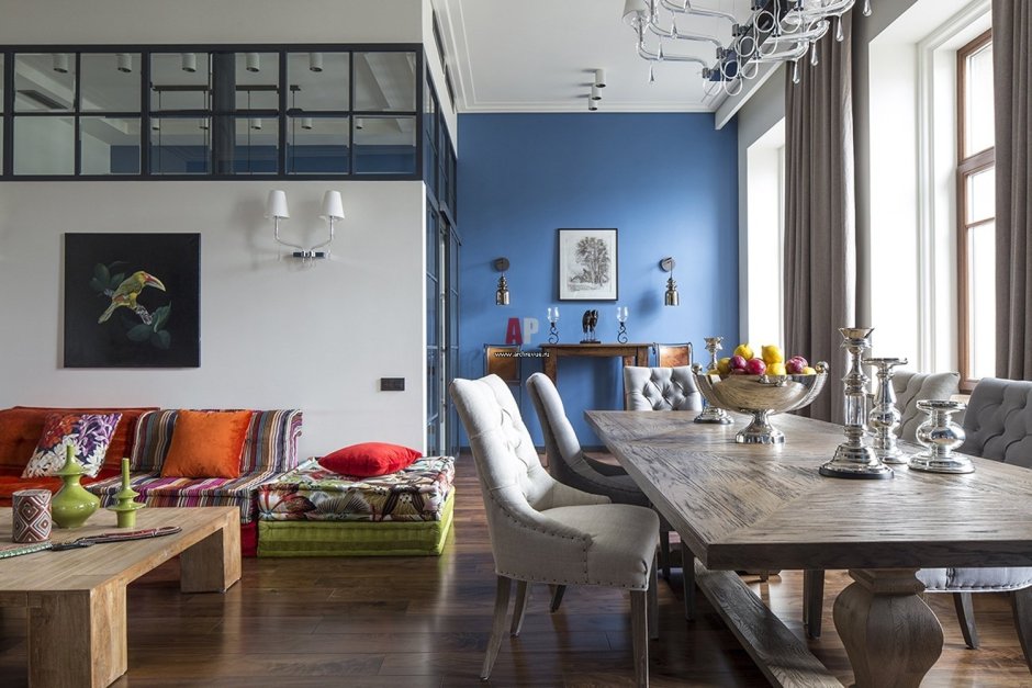 Гостиная Эклектика лофт