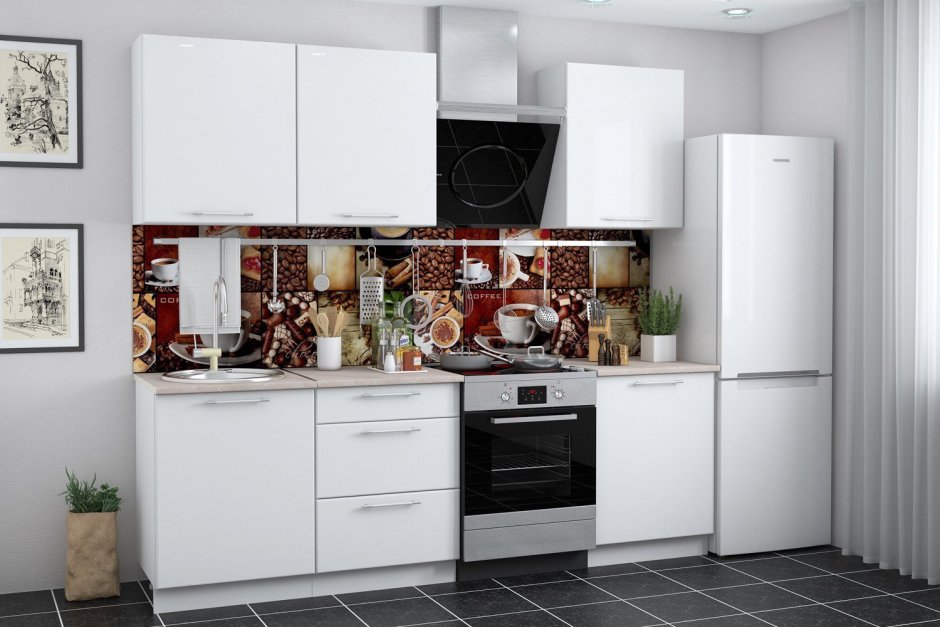 Кухни угловые малогабаритные в стиле Модерн