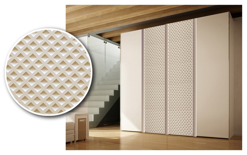 Шкафы с рельефными фасадами