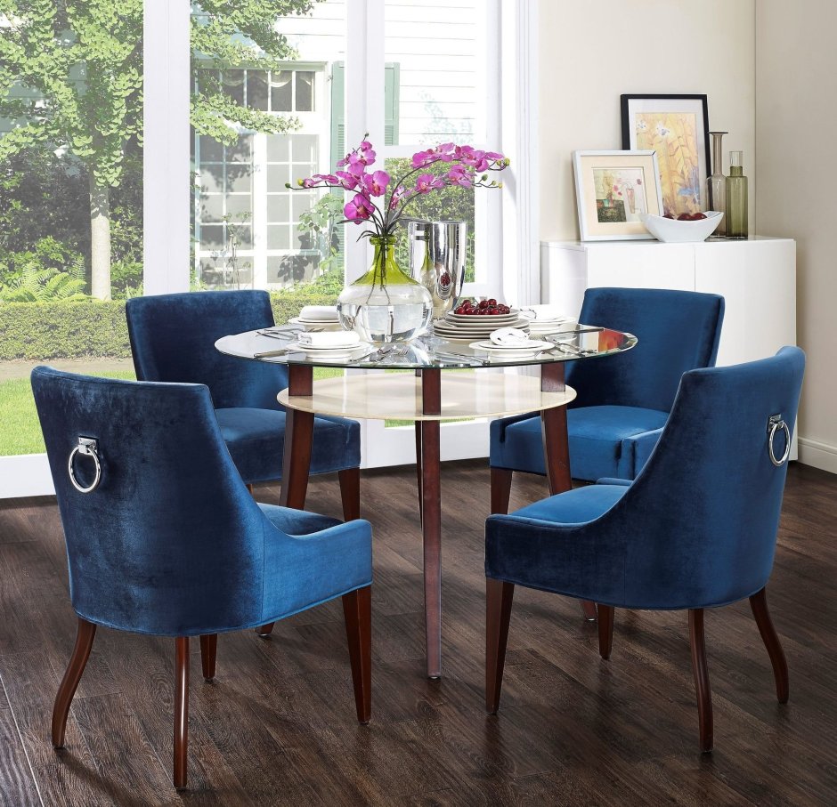 Стул Dining Chair Foucault Blue