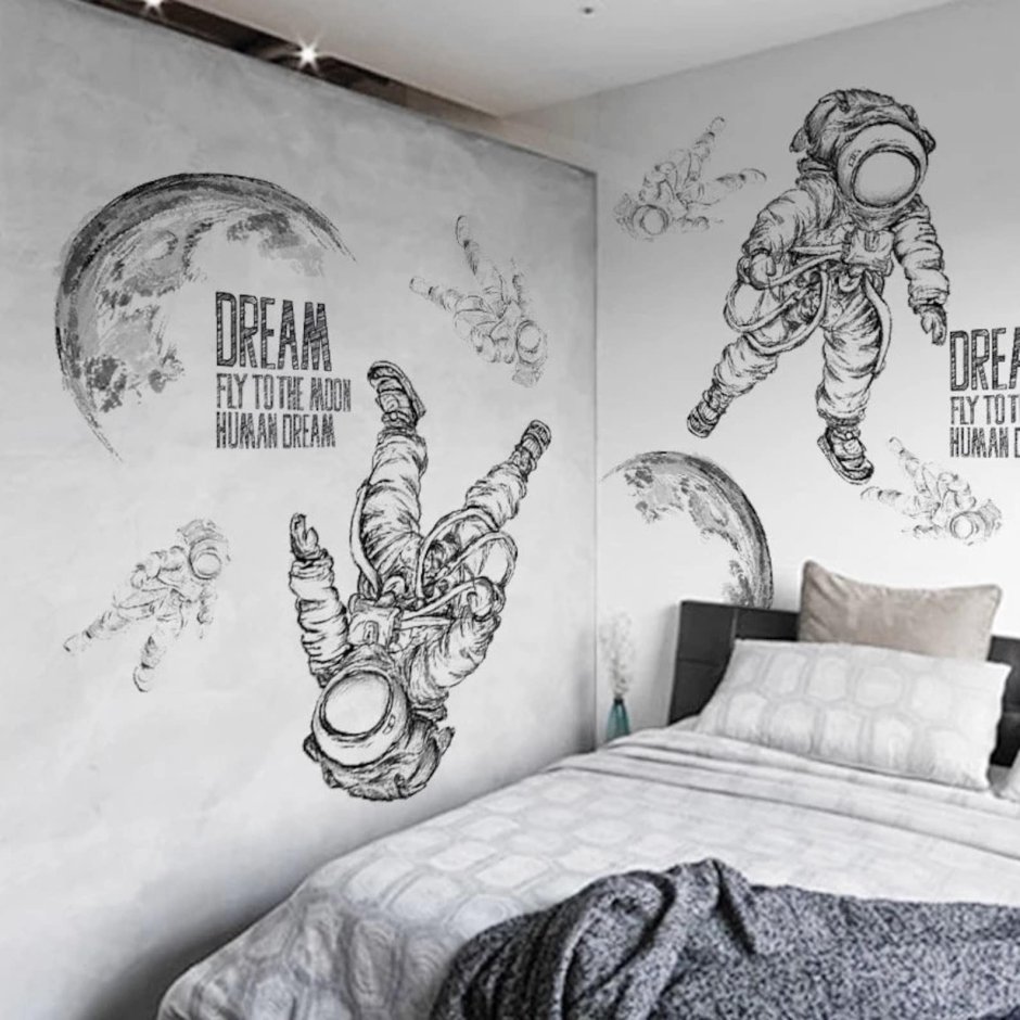 Идеи для разрисовки стен в комнате