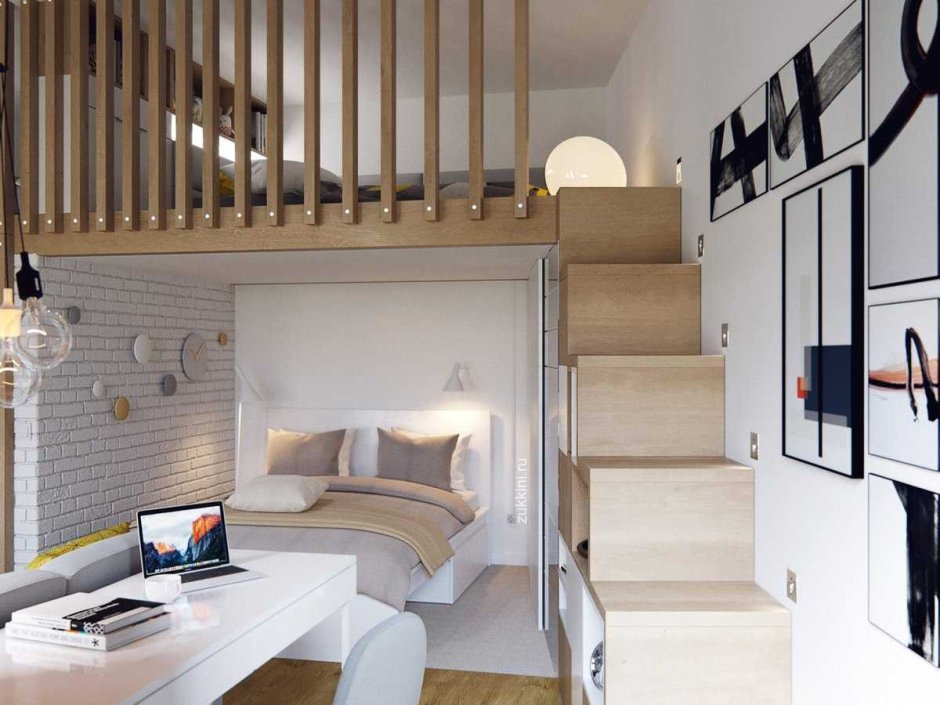 Кровать на втором этаже