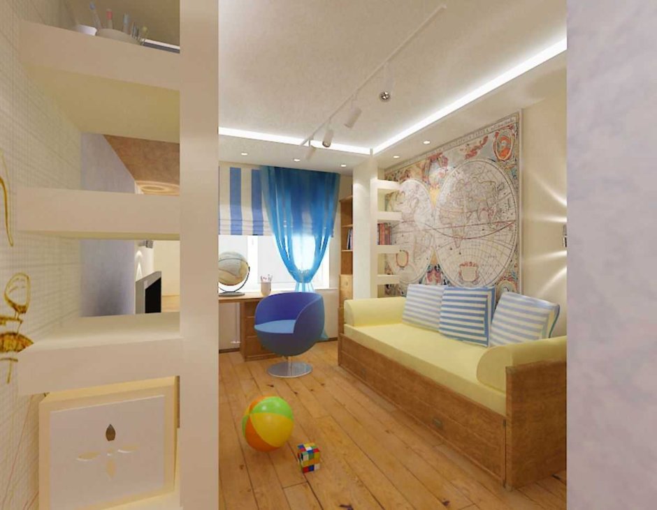 Планировка студии для семьи с ребенком