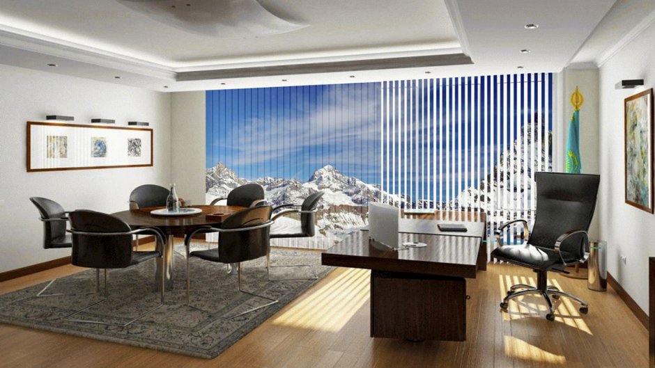 Свободновисящие рулонные шторы