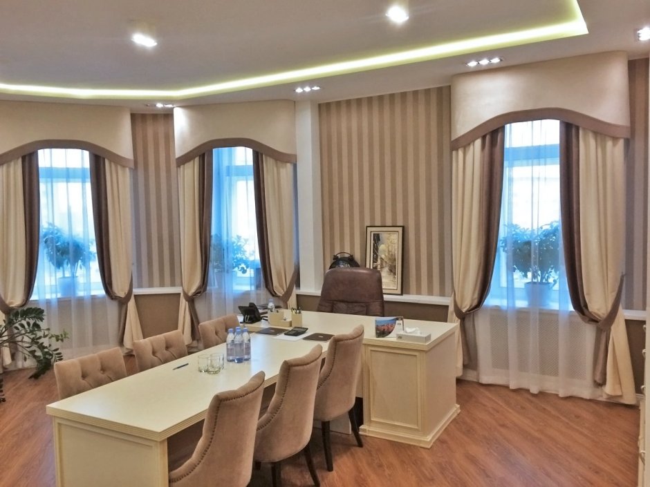 Римские шторы в офис