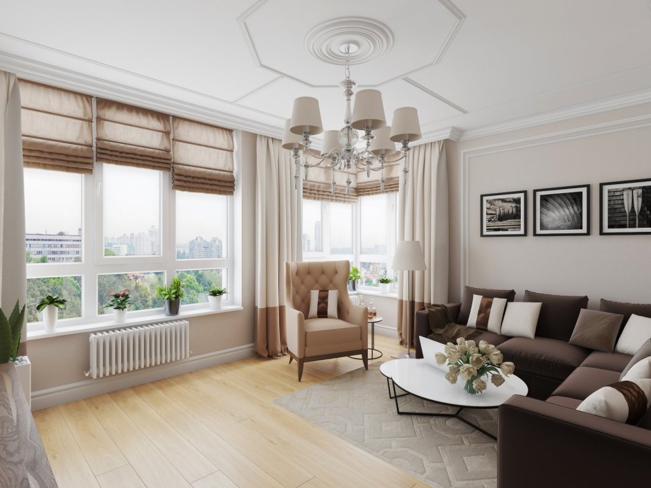 Шторы в неоклассическом стиле