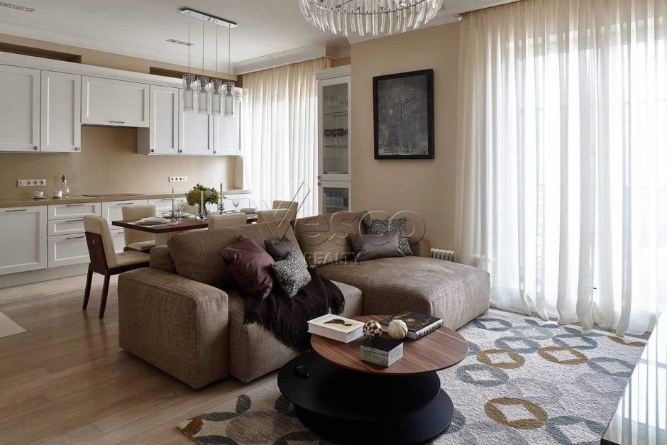 Кухня с гостинной 25кв м интерьер планировка