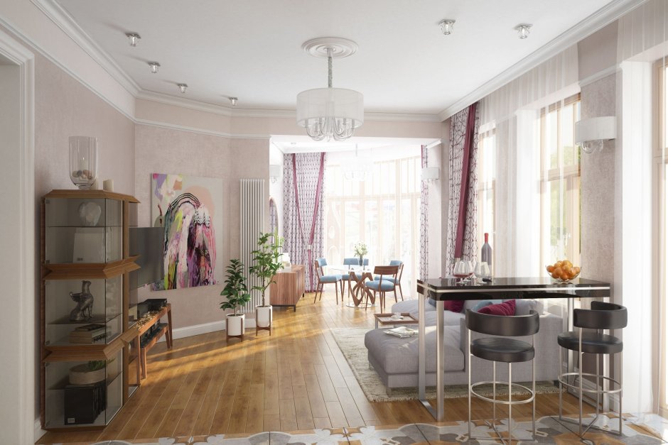 Кухня гостиная