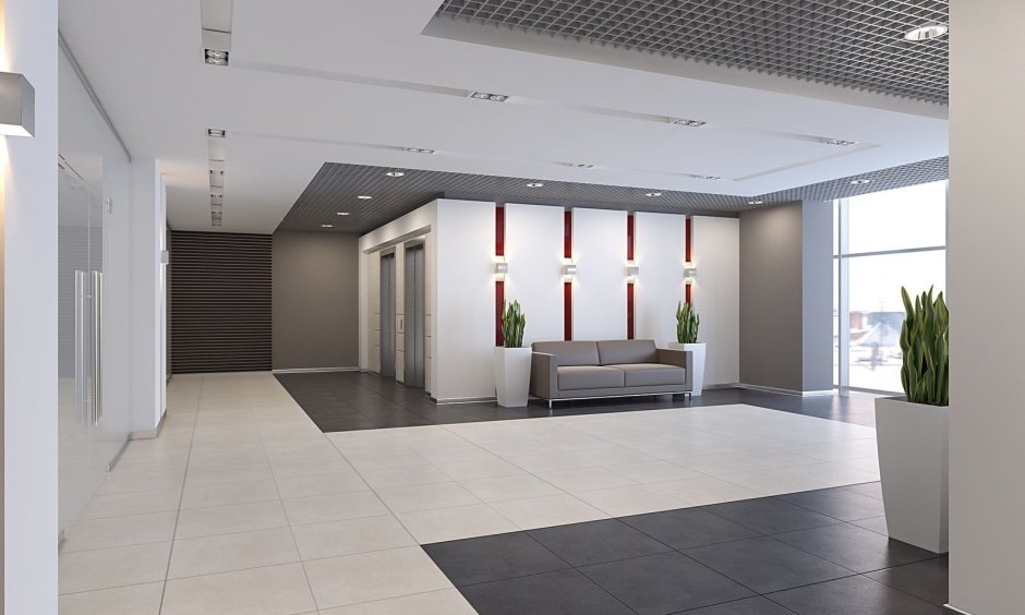 Интерьер холла офиса