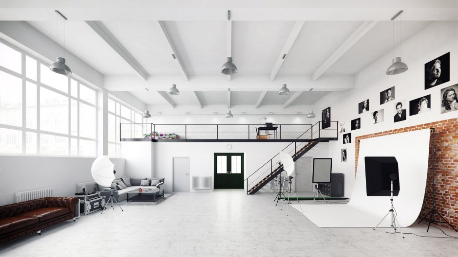 Офис в стиле лофт