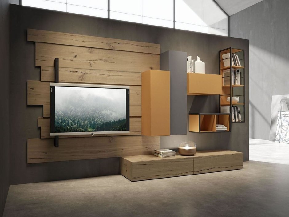 Стенка в стиле лофт