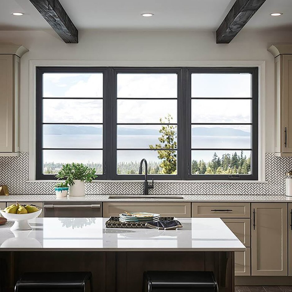 Алюминиевые окно на кухню