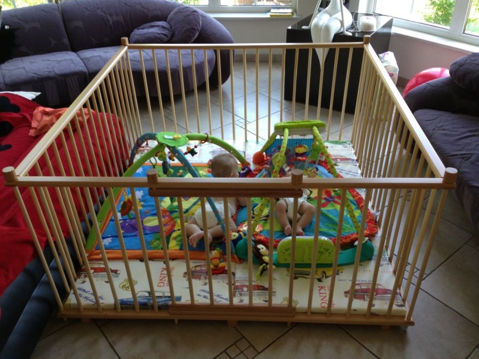 Манеж Заюшка деревянный