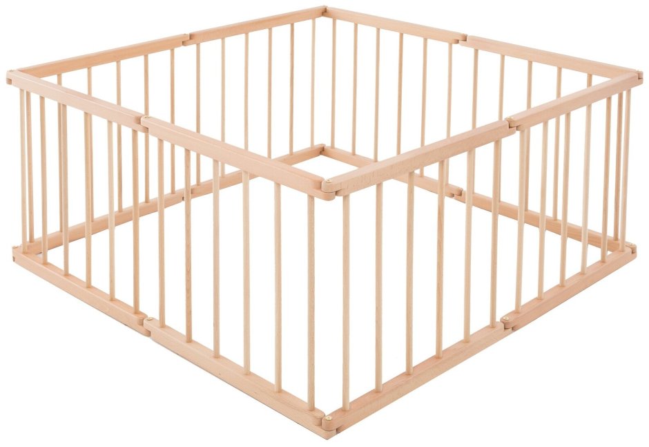 Манеж KINDWOOD из натурального дерева - "малыш" 97х97 см