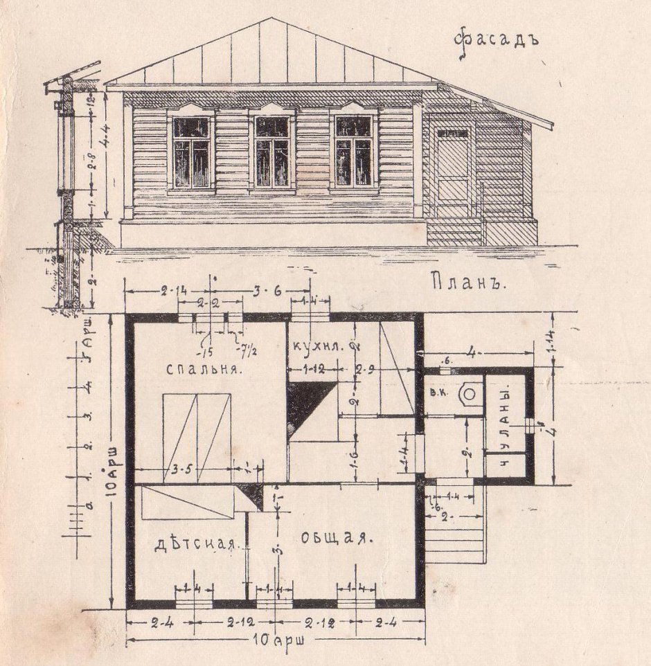 Планировка русской избы пятистенка