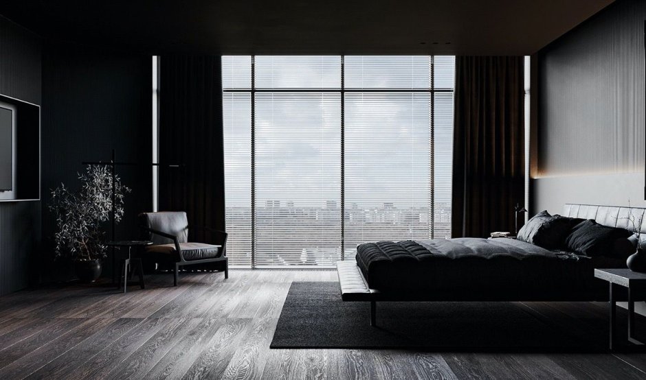 Тёмная комната красивая