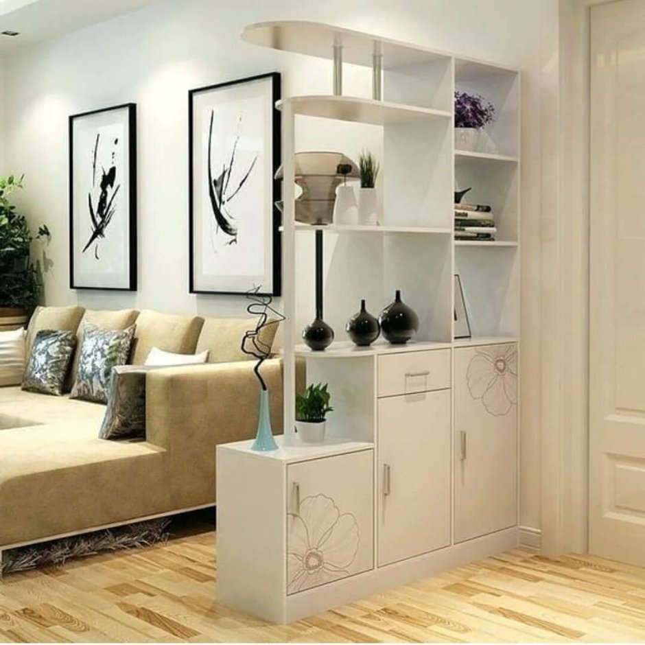 Перегородка между кухней и гостиной