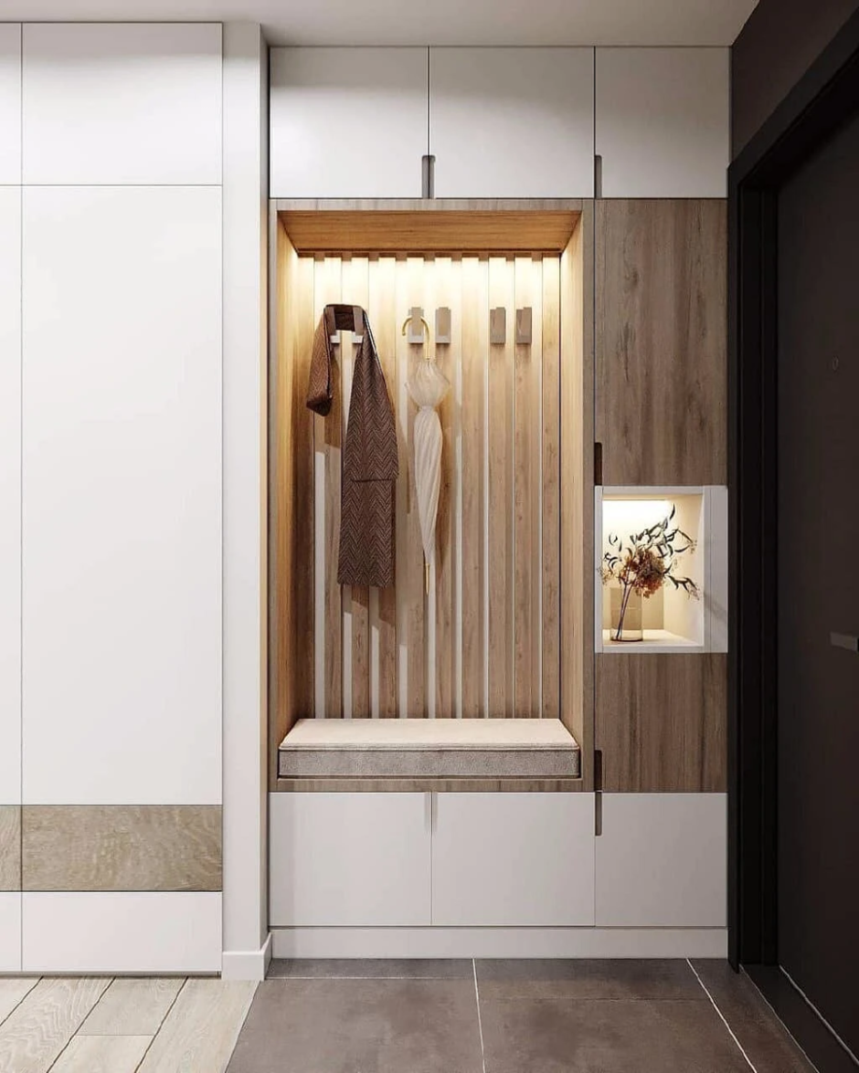 Кухня в коридоре в студии