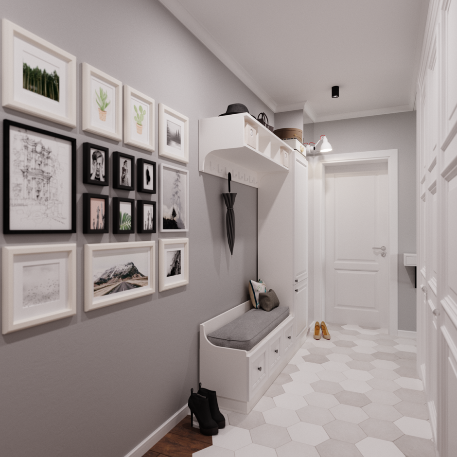 Прихожая икеа Неоклассика