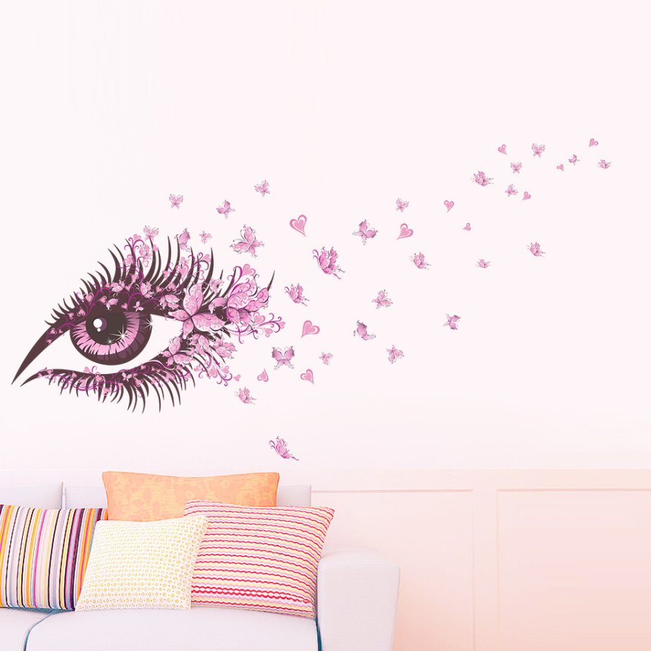 Роспись стен бабочки