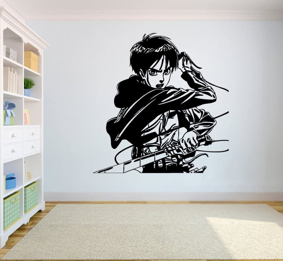 Разрисованная стена аниме