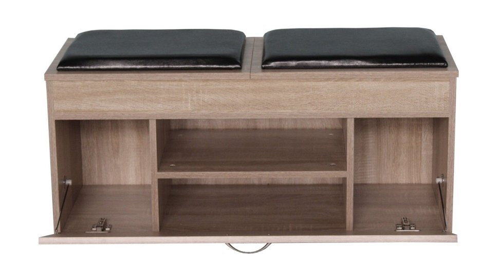 Обувница с сиденьем деревянная