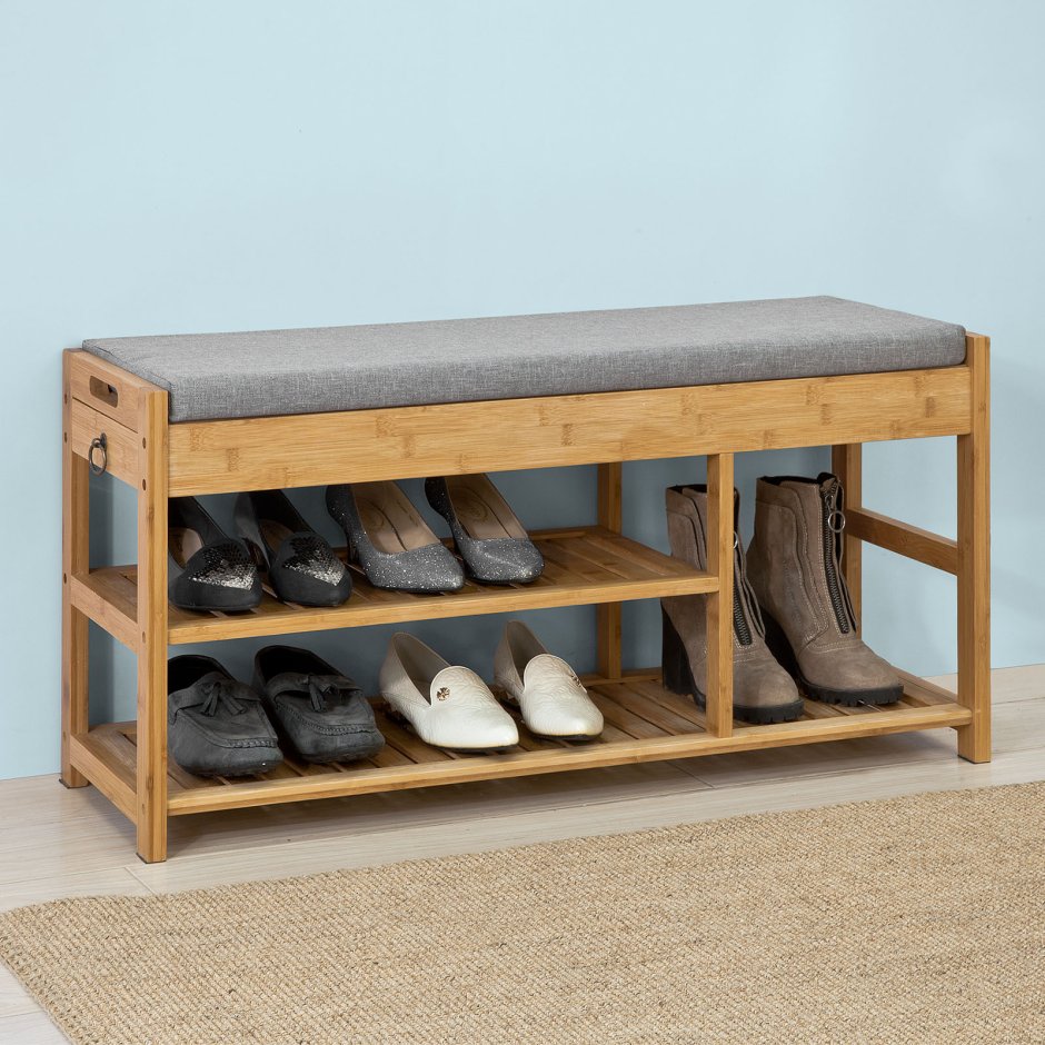 Bamboo Shoe Rack Bench