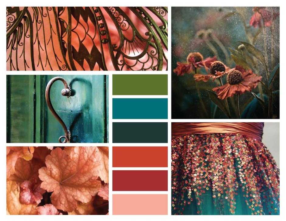 Цветовые сочетания с медью