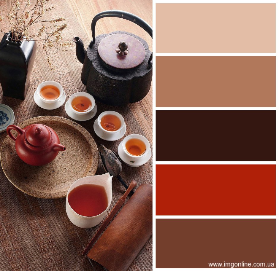 Красивые сочетания цветов с коричневым